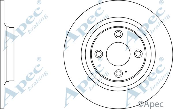 APEC BRAKING stabdžių diskas DSK2579